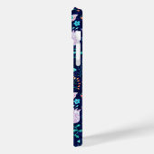 Farbige exotische Blume und Schmetterlingsmuster Case-Mate iPhone Hülle (Rückseite / Links)