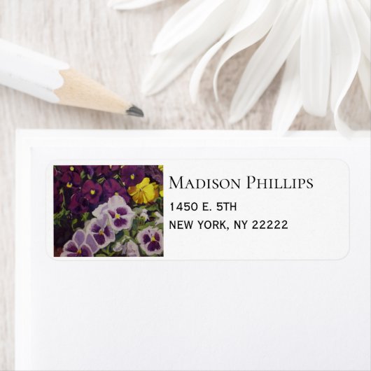 Farbige Extravagant Pants Stiefmütterchen Rücksend (Insitu)