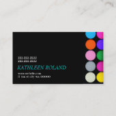 Farbige Eyeshadow Palette MakeUp Artist Cosmetics Visitenkarte (Rückseite)