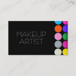 Farbige Eyeshadow Palette MakeUp Artist Cosmetics Visitenkarte