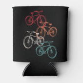 Farbige Fahrräder Dosenkühler (Vorderseite)