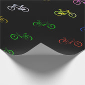 Farbige Fahrräder Geschenkpapier (Ecke)
