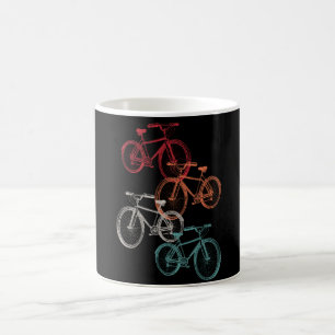 Farbige Fahrräder Kaffeetasse
