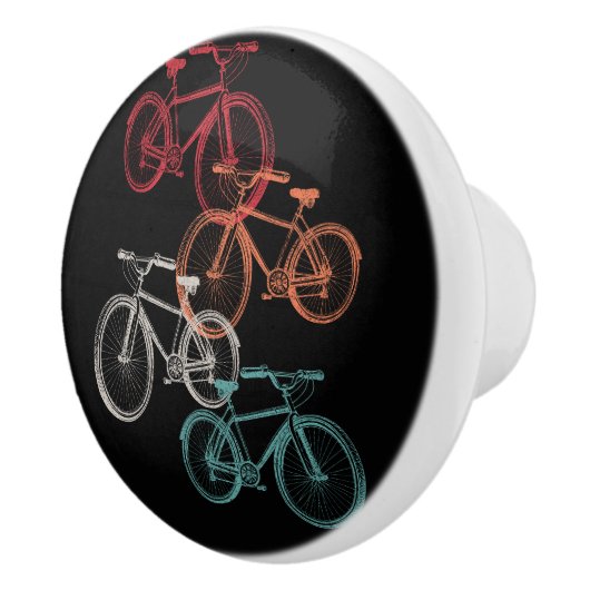 Farbige Fahrräder Keramikknauf (Rechts)