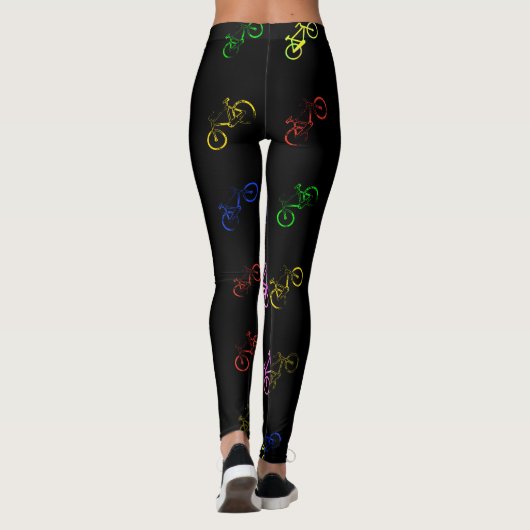 Farbige Fahrräder Leggings (Rückseite)
