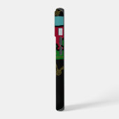 Farbige Fahrräder mit Monogramm iPhone 15 Hülle (Linke Seite)