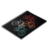 Farbige Fahrräder Notizblock (Linke Seite)