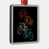 Farbige Fahrräder Ornament Aus Metall (Rechts)