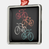 Farbige Fahrräder Ornament Aus Metall (Links)