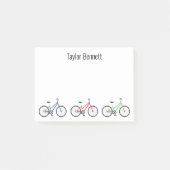 Farbige Fahrräder Personalisiert Post-it Notepad Klebezettel (Vorderseite)