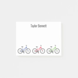 Farbige Fahrräder Personalisiert Post-it Notepad Klebezettel