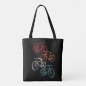 Farbige Fahrräder Tasche (Rückseite)