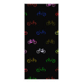 Farbige Fahrräder Werbekarte (Hinten)