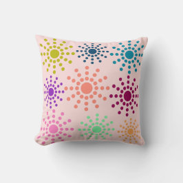 Farbige Fahrzeuge nahtlos rosa Muster Kissen Kisse