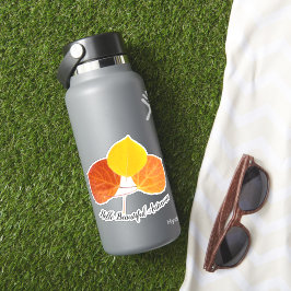 Farbige Fall Aspen Leaf-Fotos nach Maß Aufkleber