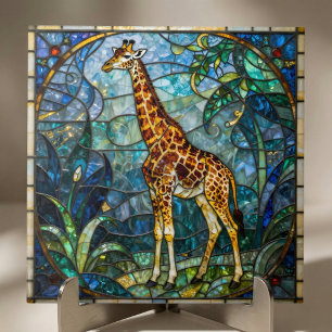 Farbige falsche Glasmalerei-Giraffen-Mosaik-Kunst Fliese