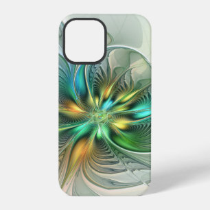 Farbige Fantasie Moderne Abstrakte Blume Fraktal iPhone 12 Pro Hülle
