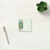 Farbige Fantasie Moderne Abstrakte Blume Fraktal Post-it Klebezettel (Büro)