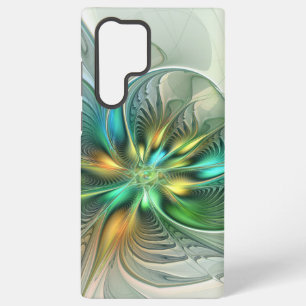 Farbige Fantasie Moderne Abstrakte Blume Fraktal Samsung Galaxy Hülle
