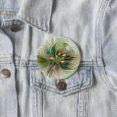 Farbige Fantasie Moderne Abstrakte Fraktale Blume Button (Beispiel)