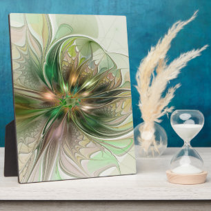Farbige Fantasie Moderne Abstrakte Fraktale Blume Fotoplatte