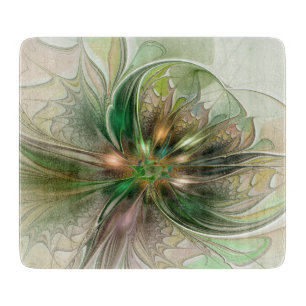 Farbige Fantasie Moderne Abstrakte Fraktale Blume Schneidebrett
