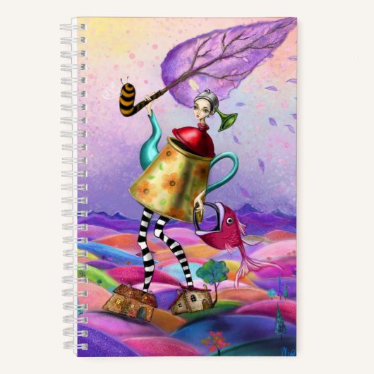 Farbige Fantasie-Notizbuch Notizblock (Vorderseite)