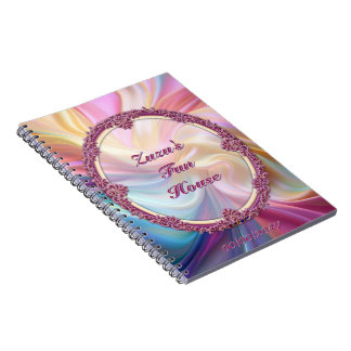 Farbige Fantasie-Rand Pastell Seide Personalisiere Notizblock
