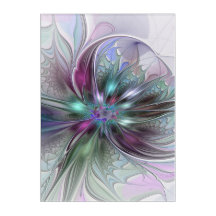 Farbige Fantasy-Abstrakte Moderne Fraktal-Blume