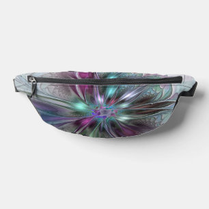 Farbige Fantasy-Abstrakte Moderne Fraktal-Blume Bauchtasche