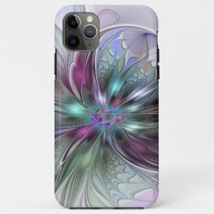 Farbige Fantasy-Abstrakte Moderne Fraktal-Blume Case-Mate iPhone Hülle