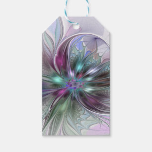 Farbige Fantasy-Abstrakte Moderne Fraktal-Blume Geschenkanhänger