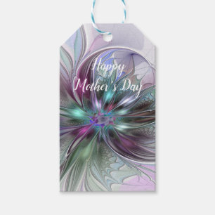 Farbige Fantasy-Abstrakte Moderne Fraktal-Blume Geschenkanhänger