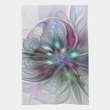 Farbige Fantasy-Abstrakte Moderne Fraktal-Blume