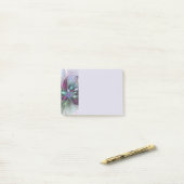Farbige Fantasy-Abstrakte Moderne Fraktal-Blume Post-it Klebezettel (Auf Schreibtisch)