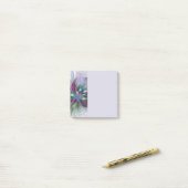 Farbige Fantasy-Abstrakte Moderne Fraktal-Blume Post-it Klebezettel (Auf Schreibtisch)