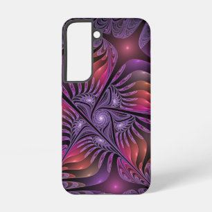 Farbige Fantasy-Abstrakte Trippy-Lila-Fraktal Samsung Galaxy Hülle