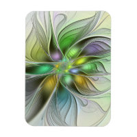 Farbige Fantasy-Blumen-Moderne-Abstrakte-Fraktal