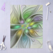 Farbige Fantasy-Blumen-Moderne Abstrakte Fraktale Seidenpapier (Basteln)