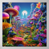 Farbige Fantasy-Landschaft Poster (Vorne)