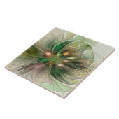 Farbige Fantasy Moderne Abstrakt Fraktal Fliese (Seite)