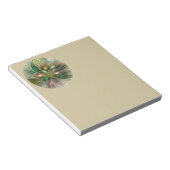 Farbige Fantasy Moderne Abstrakte Fraktal-Blume Notizblock (angewinkelt)