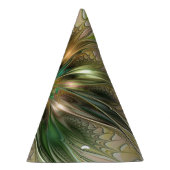 Farbige Fantasy Moderne Abstrakte Fraktal-Blume Partyhütchen (Rechts)