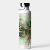Farbige Fantasy Moderne Abstrakte Fraktal-Blume Trinkflasche (Rechts)