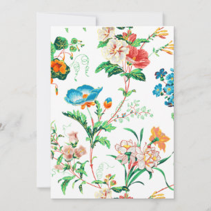 Farbige Fantasy-Wasserfarbe-Floral Mitteilungskarte