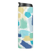 Farbige Farbanschläge und Monogramm Thermosbecher (Nach rechts gedreht)