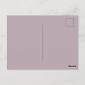 Farbige Farbbblock Erdig Rosa Save-the-Date Postkarte (Rückseite)