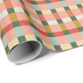 Farbige Farbblöcke Geschenkpapier (Rolleneckpunkt)