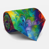 Farbige Farbe abstrakt Krawatte (Gerollt)