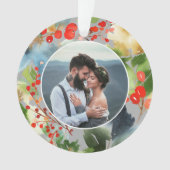 Farbige Farbe | Festlicher Foto Ornament (Vorderseite)
